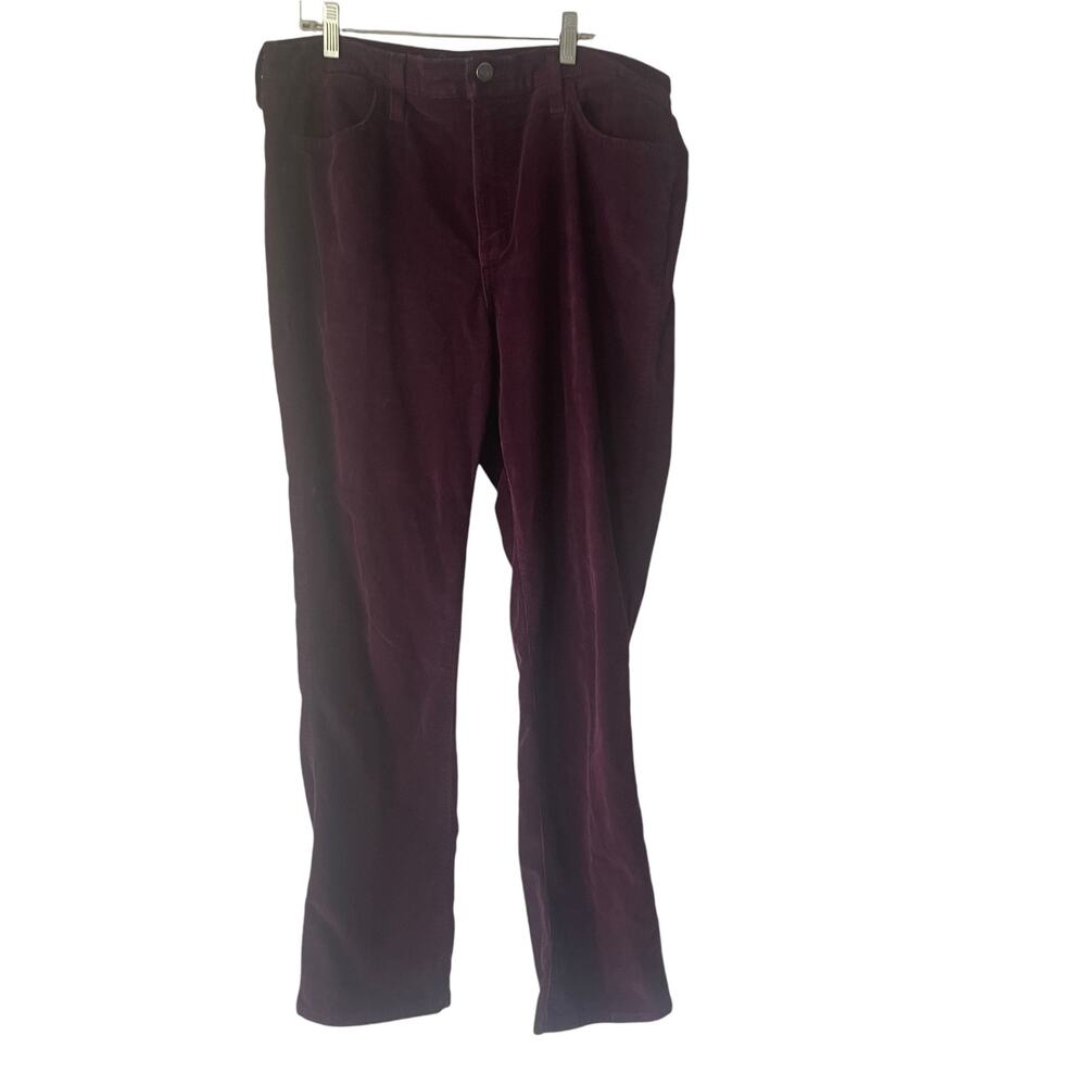 Not Your Daughters Jeans Women Size 14 Purple‎ Corduroy Witch Straight Leg Pants